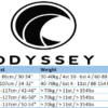 Odyssey Size Chart