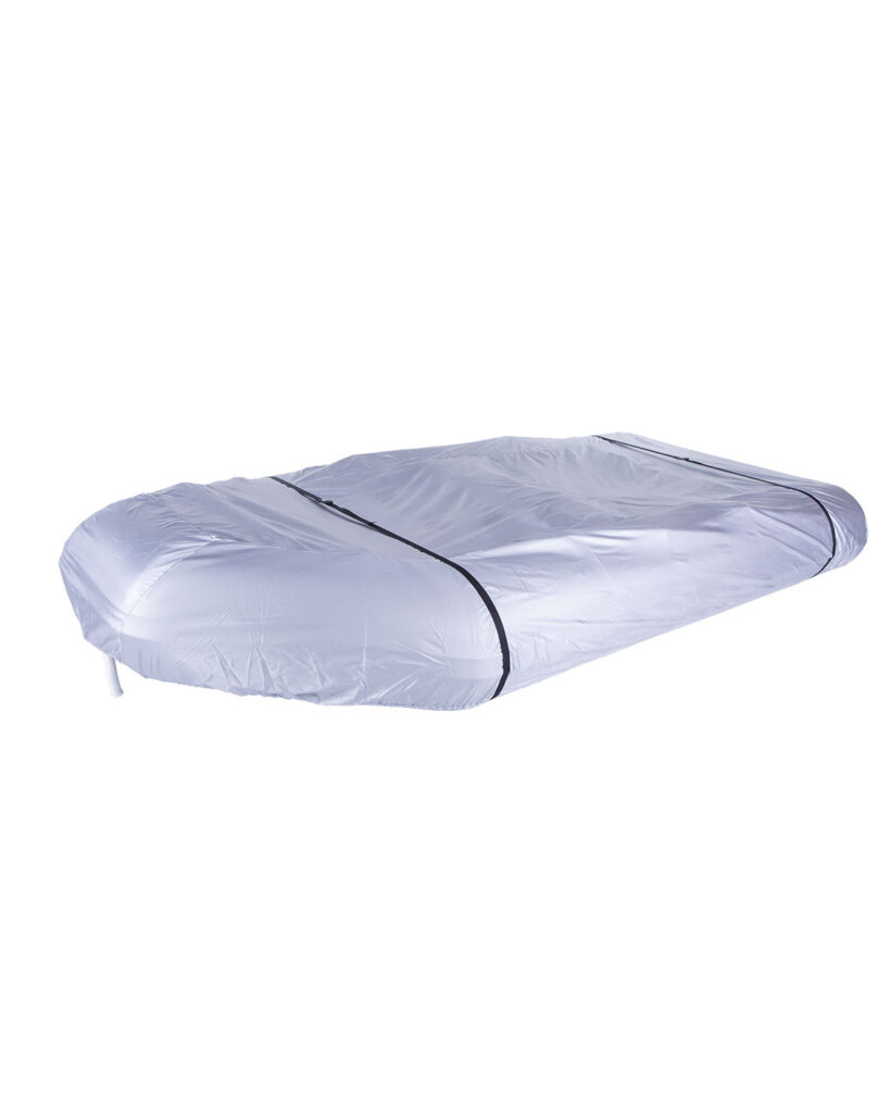 A UV-resistant boat cover.